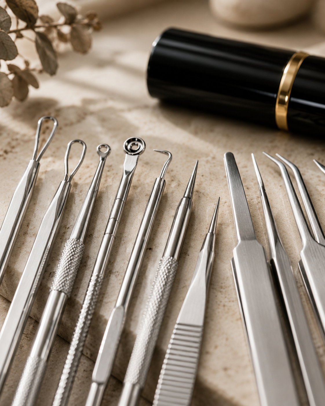 Polished | 10-Piece Stainless Steel Pore Care Kit + Carry Case