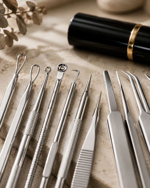 Polished | 10-Piece Stainless Steel Pore Care Kit + Carry Case